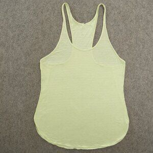 Lululemon Tank Top Womens Small Yellow Cool Racerback Yoga Gym Active Striped